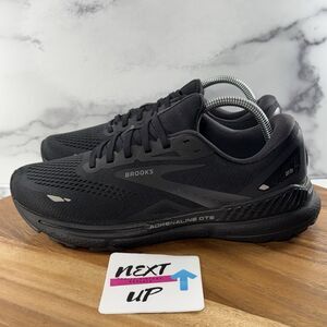 Men’s size 8.5-Brooks Adrenaline GTS 23 Shoes Triple Black Running Road Cushion